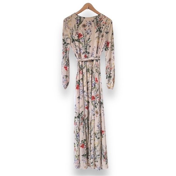 Gianni Bini | Floral Pattern Maxi Wrap Dress | Size Small | Nude/Pink | $60 - Picture 5 of 11